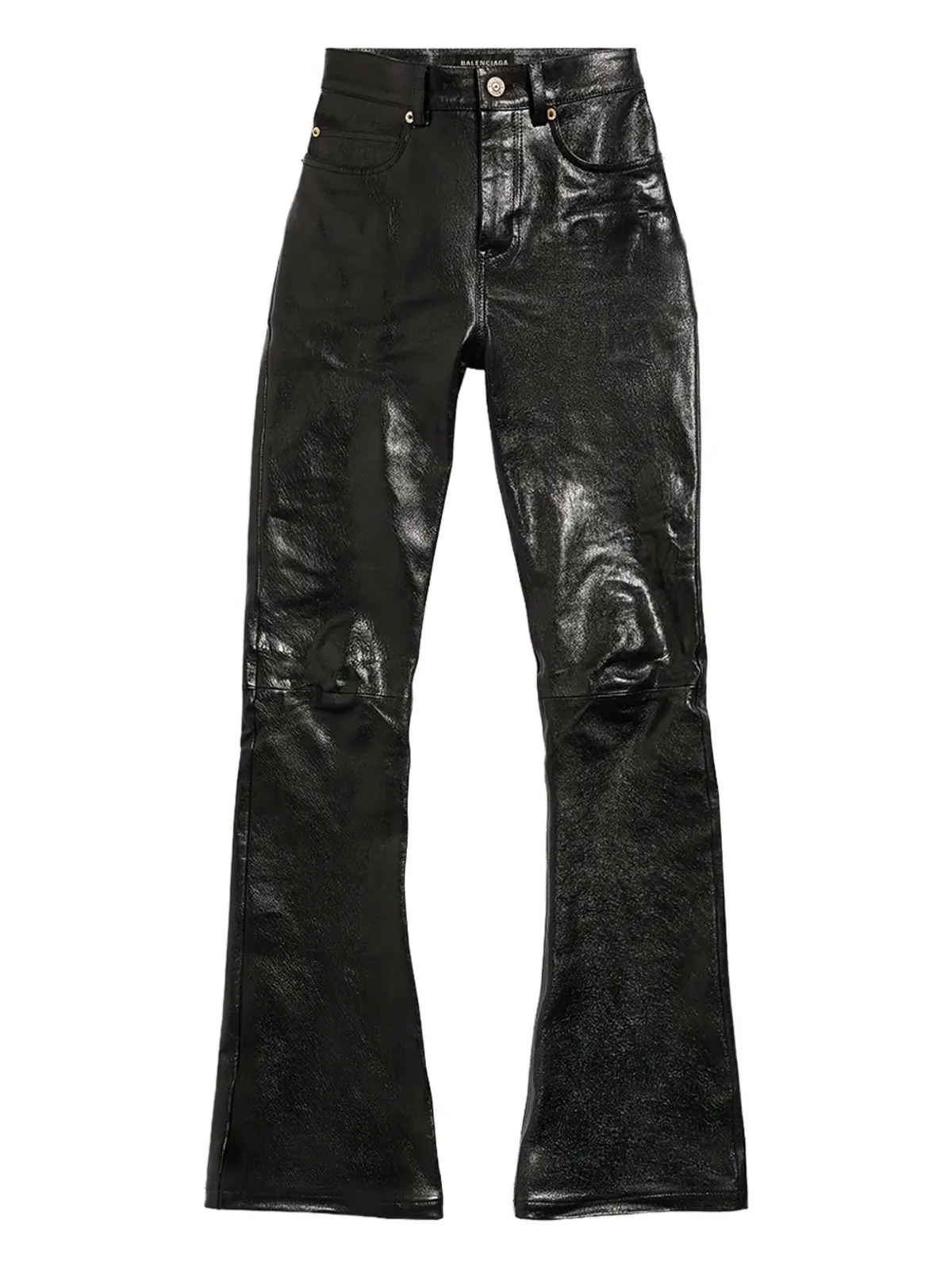 Balenciaga フレアレザーパンツ - 画像1