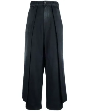 Balenciaga プリーツディテールのワイドレッグデニム - サムネイル1