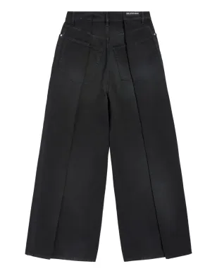 Balenciaga プリーツディテールのワイドレッグデニム - サムネイル5