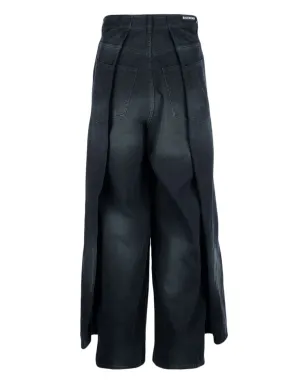 Balenciaga プリーツディテールのワイドレッグデニム - サムネイル2