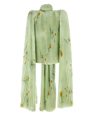 Balenciaga 花柄プリント プリーツ ブラウス - サムネイル2
