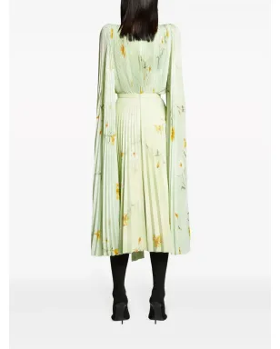 Balenciaga 花柄プリント プリーツ ブラウス - サムネイル4