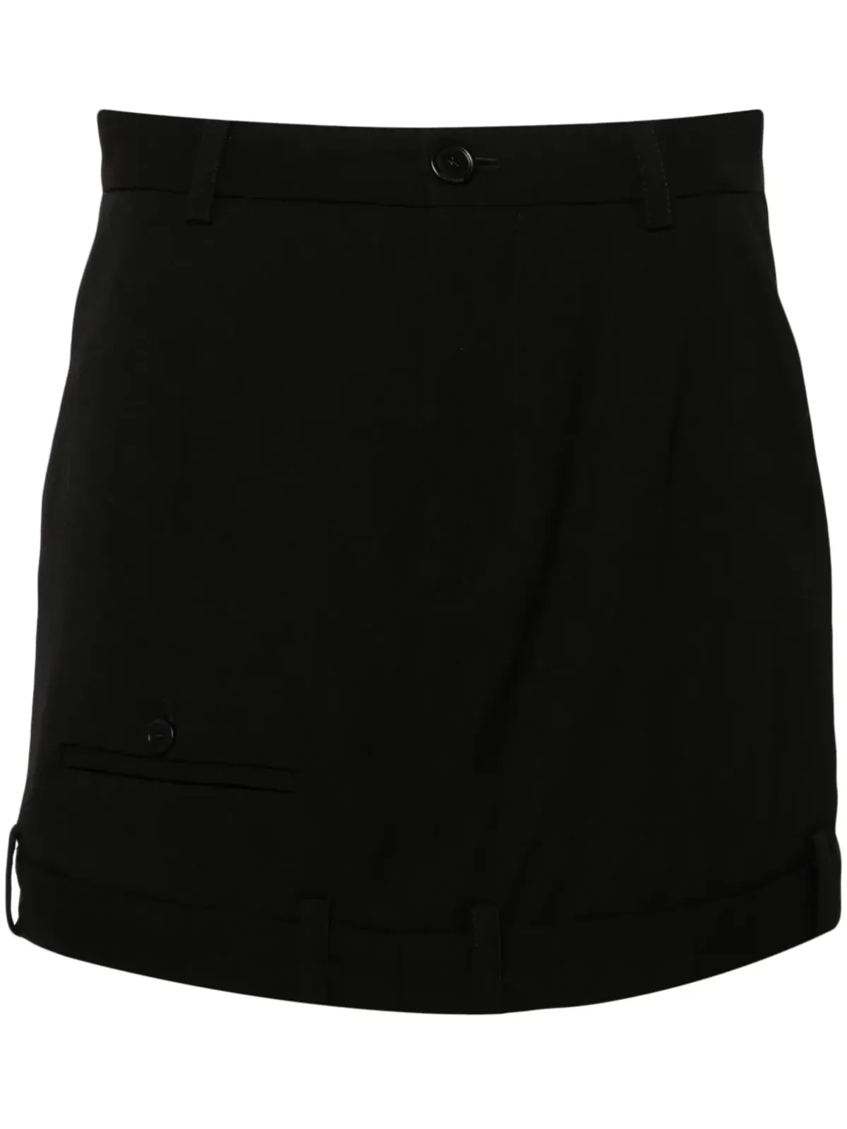 Balenciaga デコンストラクテッド ウール ミニスカート - 画像1
