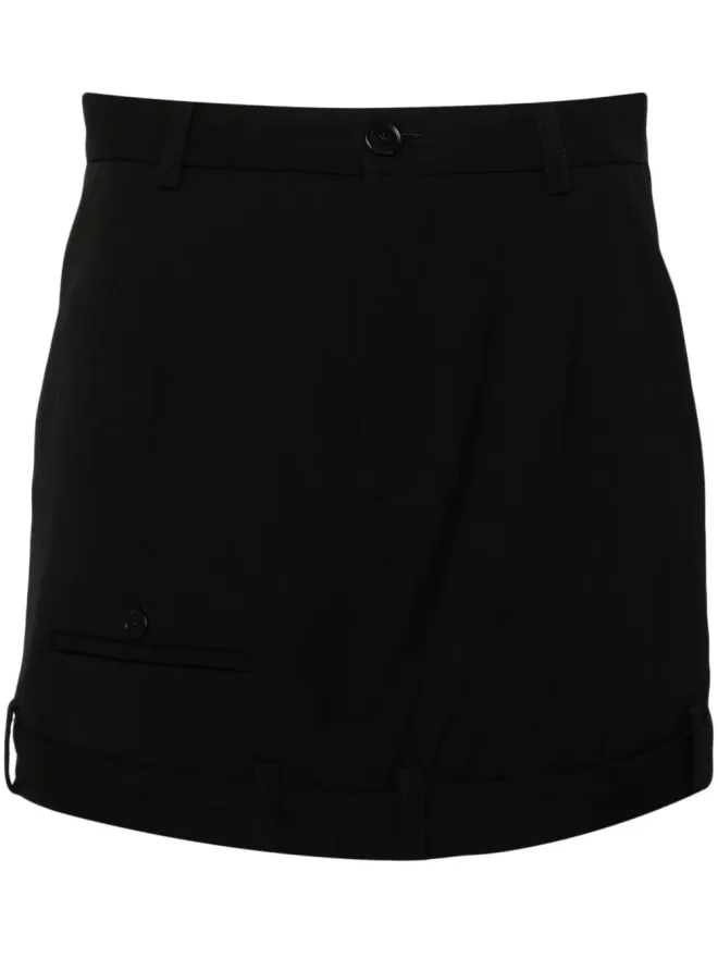 Balenciaga Balenciaga デコンストラクテッド ウール ミニスカートの商品画像