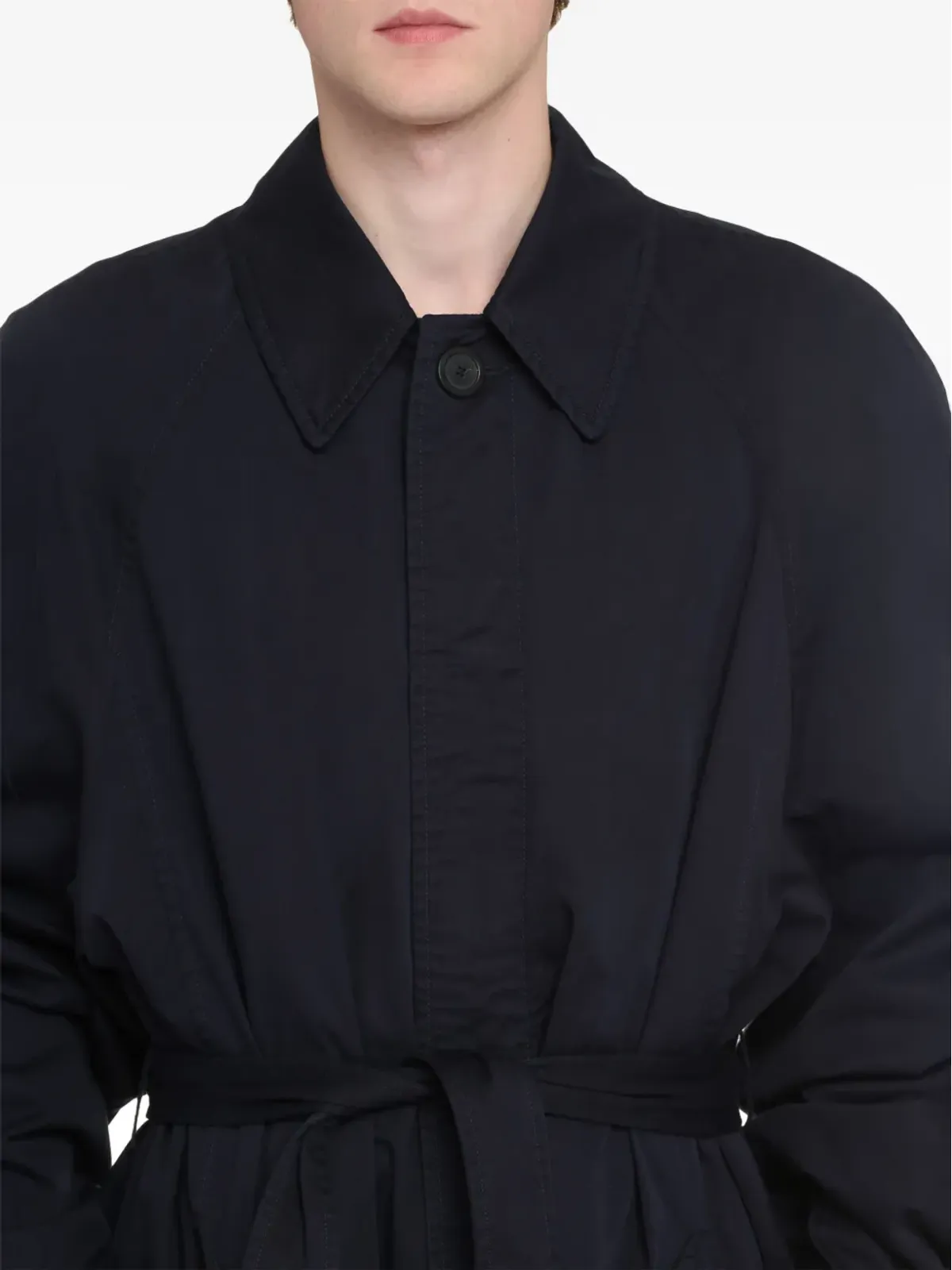 Balenciaga デコンストラクテッド コットン ロングコート - 画像4