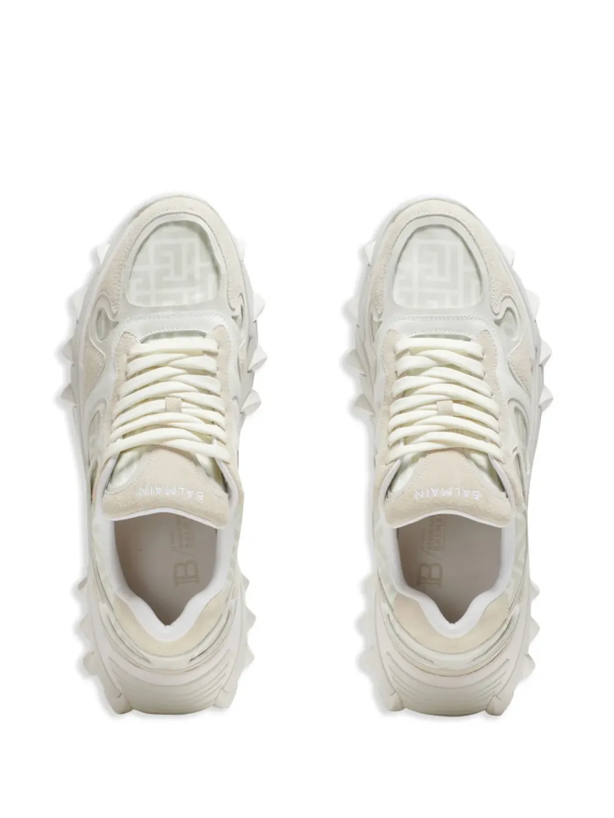 Balmain B-Eastモノグラムスニーカー - 画像3