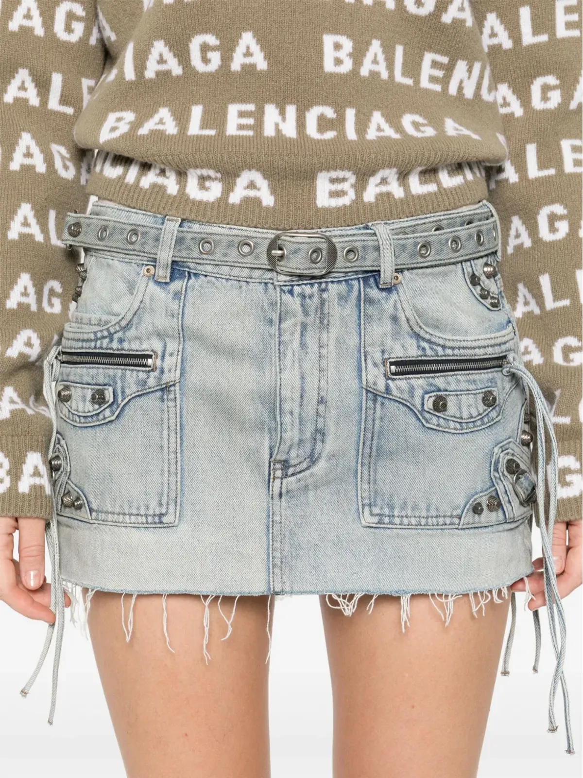 Balenciaga デニムミニスカート - 画像5