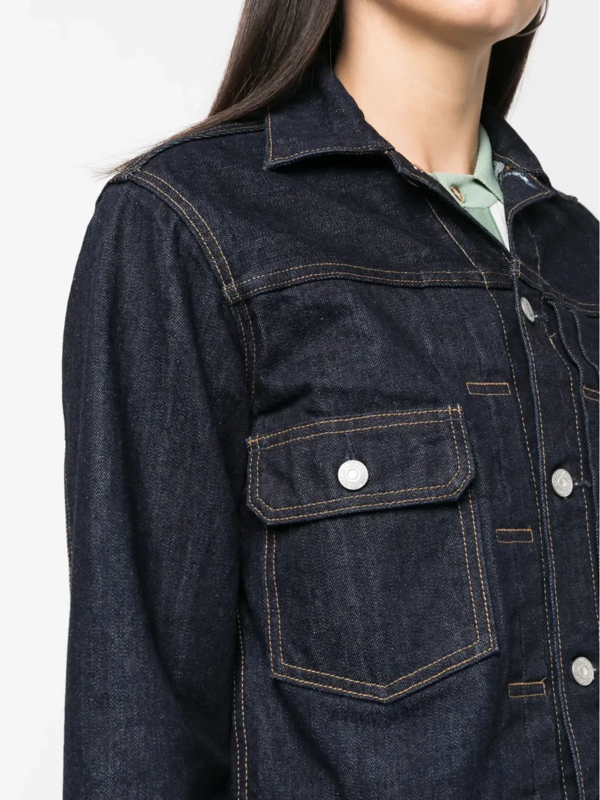 Levi's ロゴボタン付きデニムジャケット - 画像5