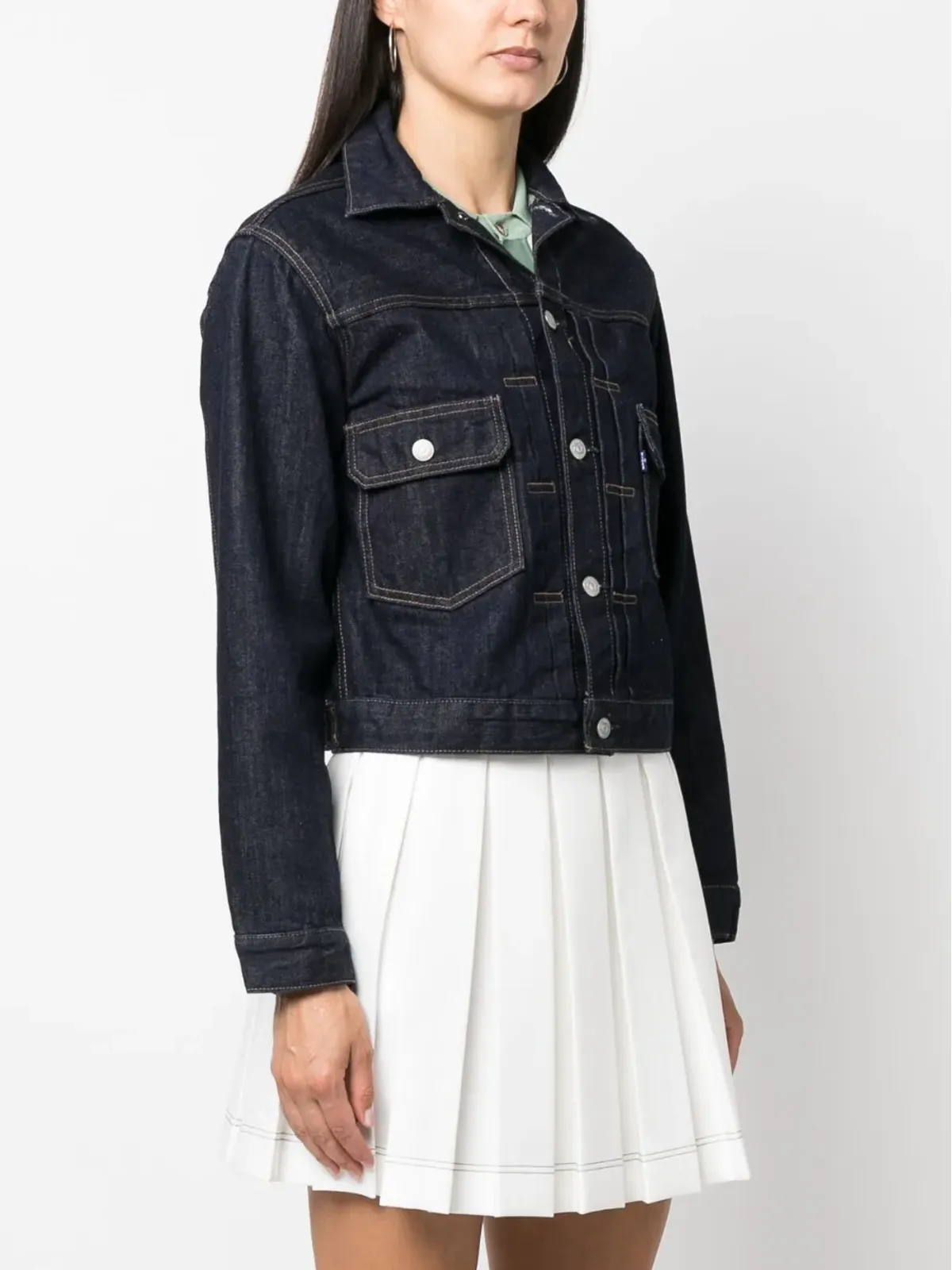 Levi's ロゴボタン付きデニムジャケット - 画像3