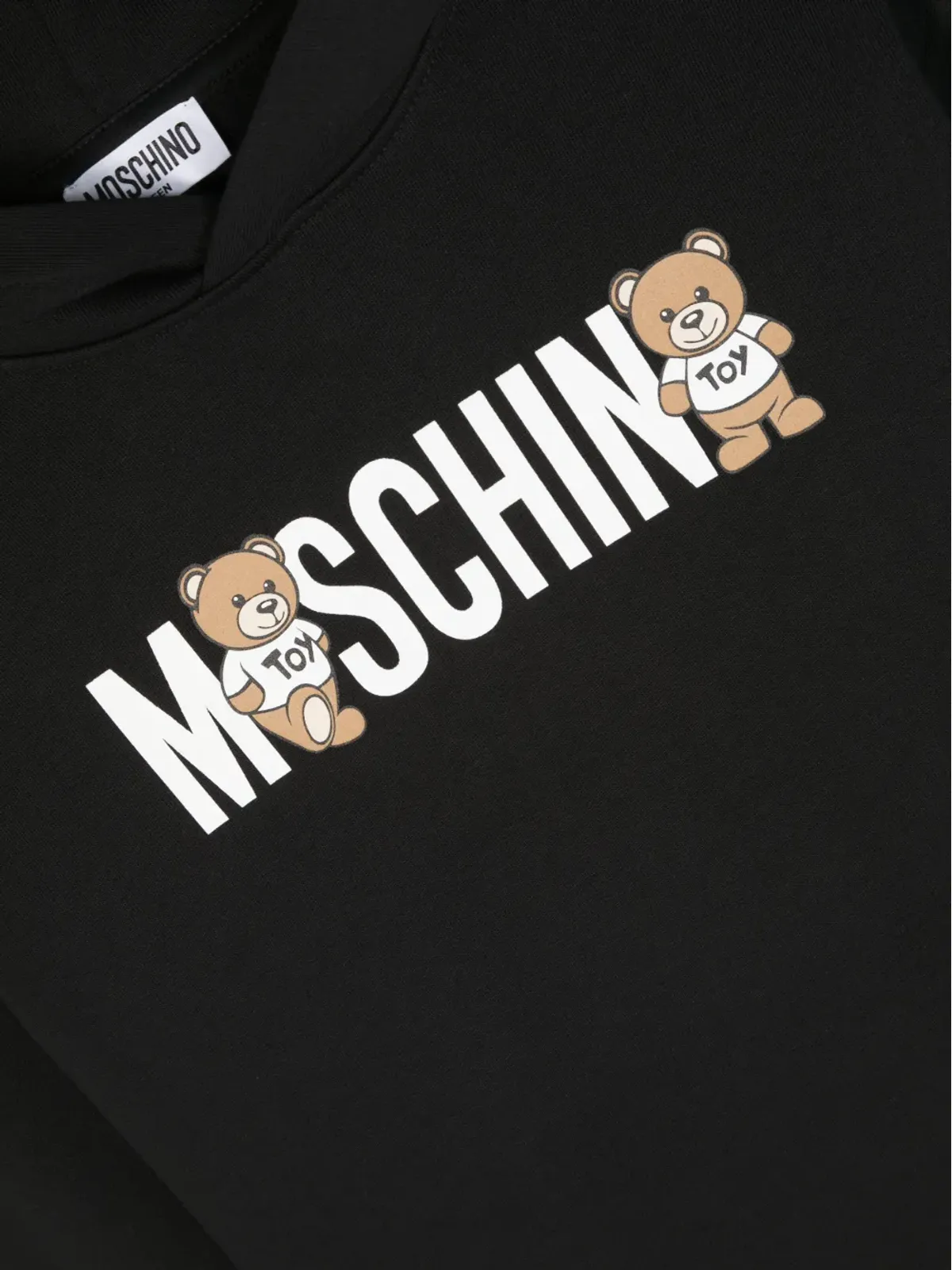 Moschino Kids ロゴプリント コットン パーカー - 画像3