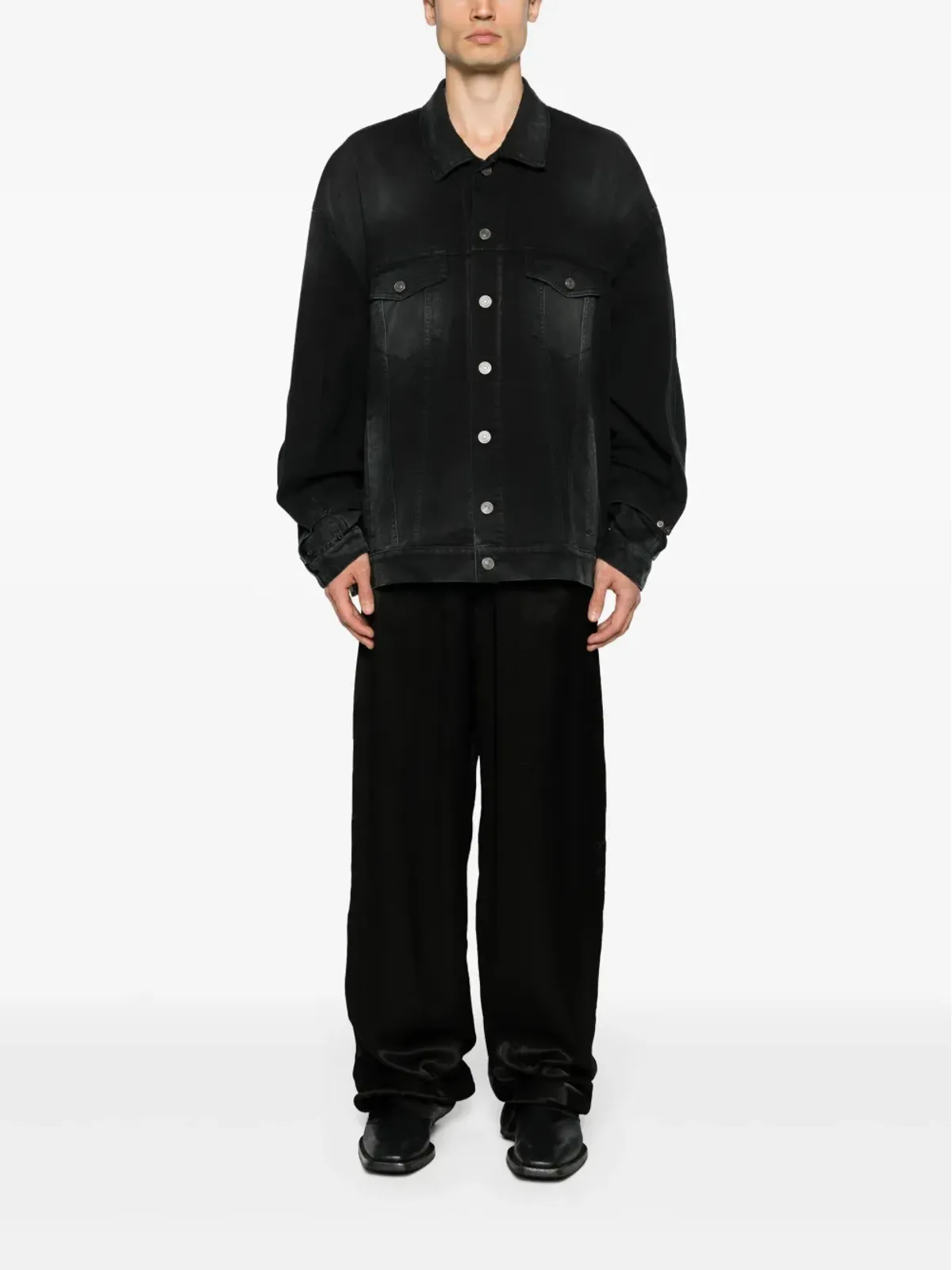 Balenciaga 洗いデニム ボタンアップジャケット - 画像2