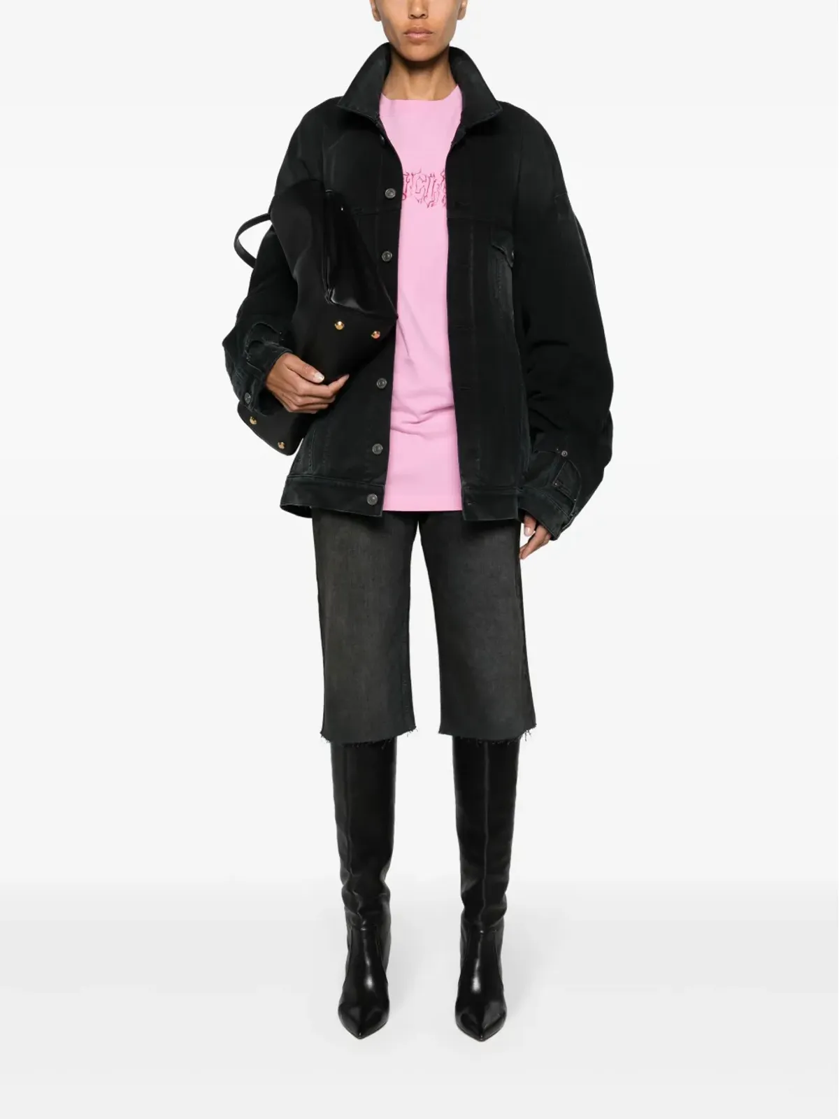 Balenciaga 洗いデニム ボタンアップジャケット - 画像3