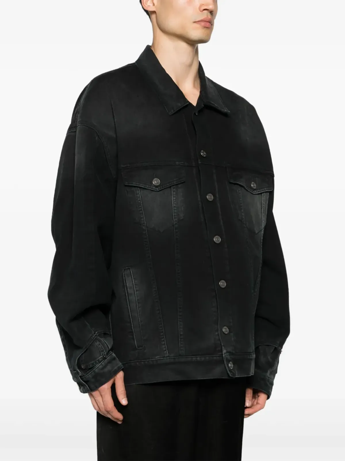 Balenciaga 洗いデニム ボタンアップジャケット - 画像4