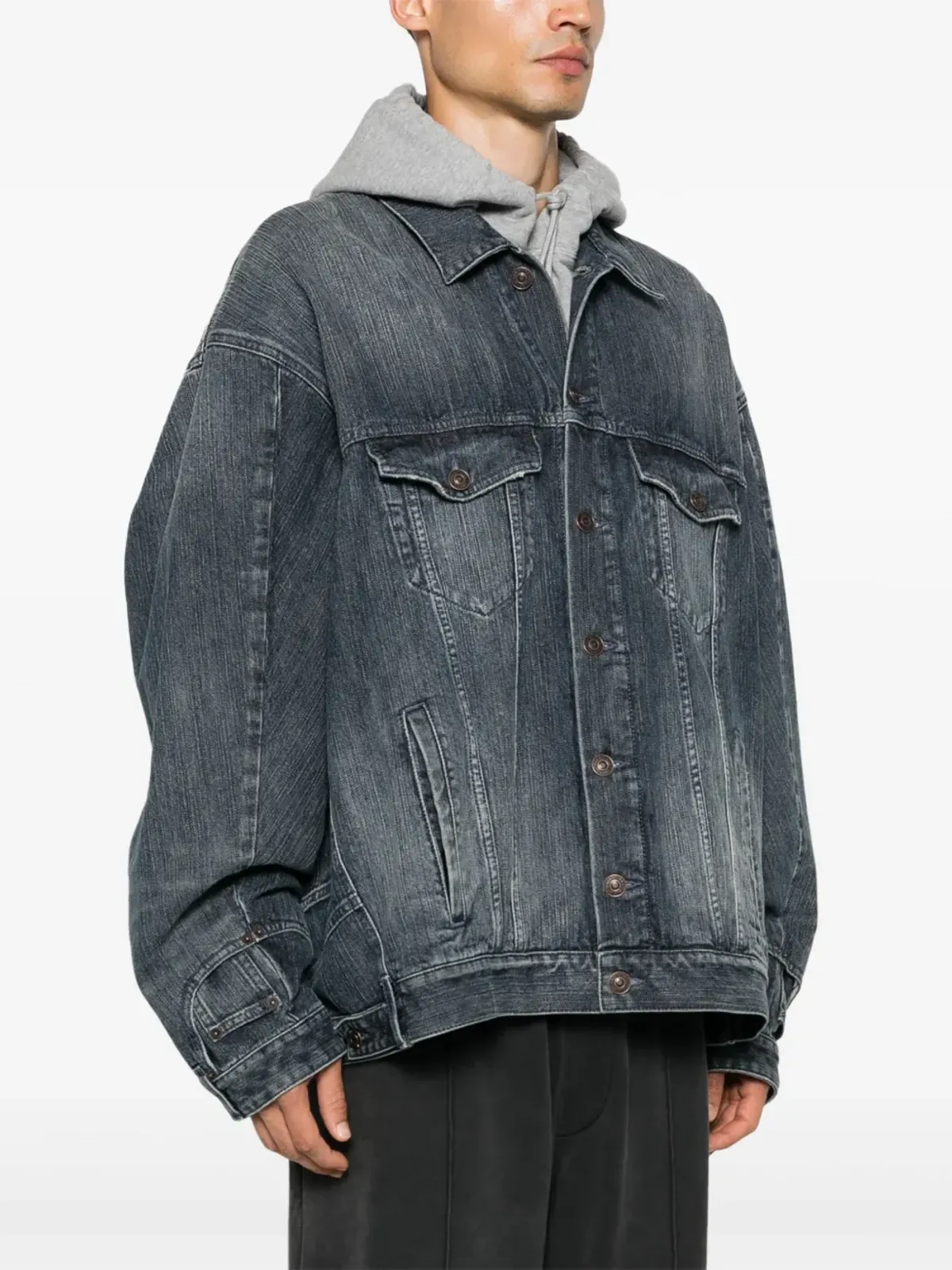 Balenciaga デコンストラクテッドデニムジャケット - 画像3