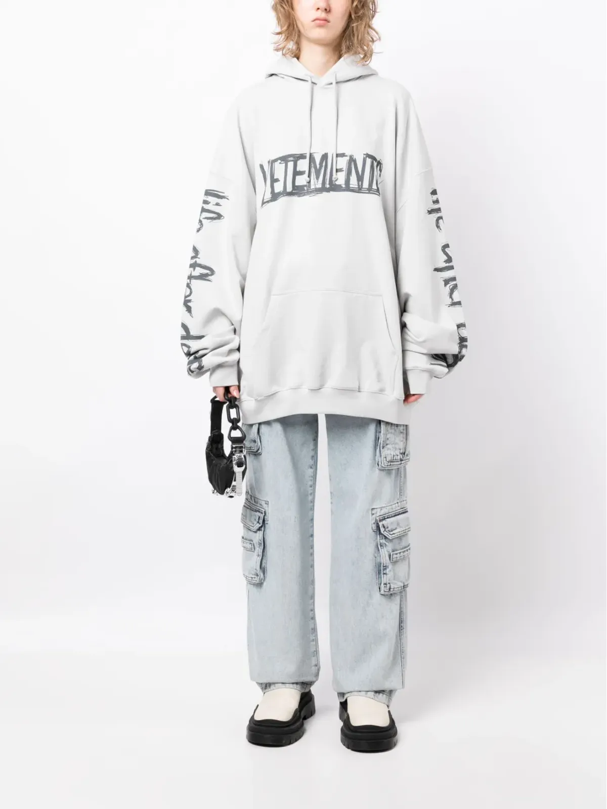 VETEMENTS ロゴプリント コットン パーカー - 画像2