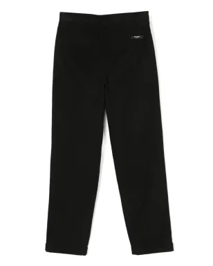 Balmain Kids プリーツ入りストレートパンツ コットン ブラック - サムネイル2