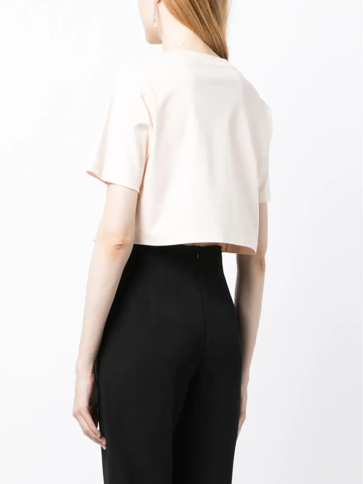 Lanvin スクラッチ＆スニフ クロップドTシャツ - ピンク - 画像4