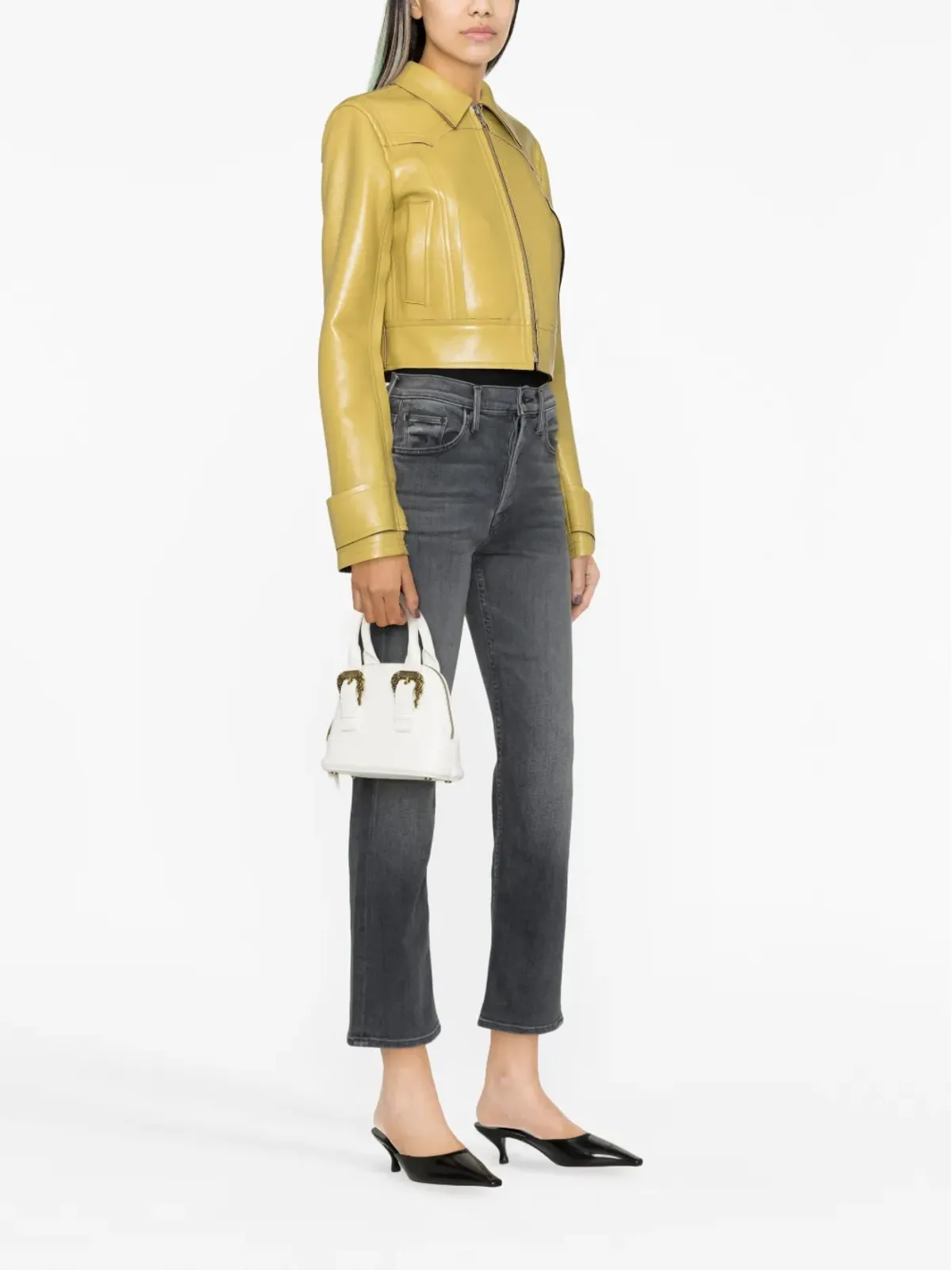 Versace Jeans Couture バロックバックル トートバッグ - White - 画像2