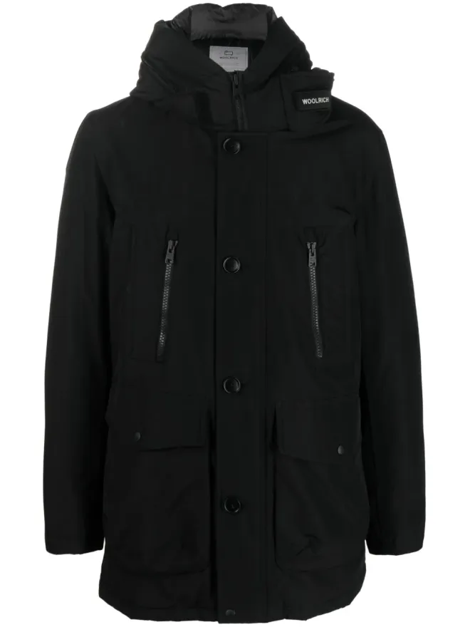 Woolrich Woolrich パッド入りフード付きコート - ブラックの商品画像