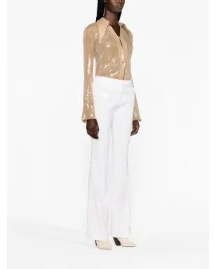 TOM FORD フレア ヴァージンウールパンツ（ホワイト） - サムネイル3