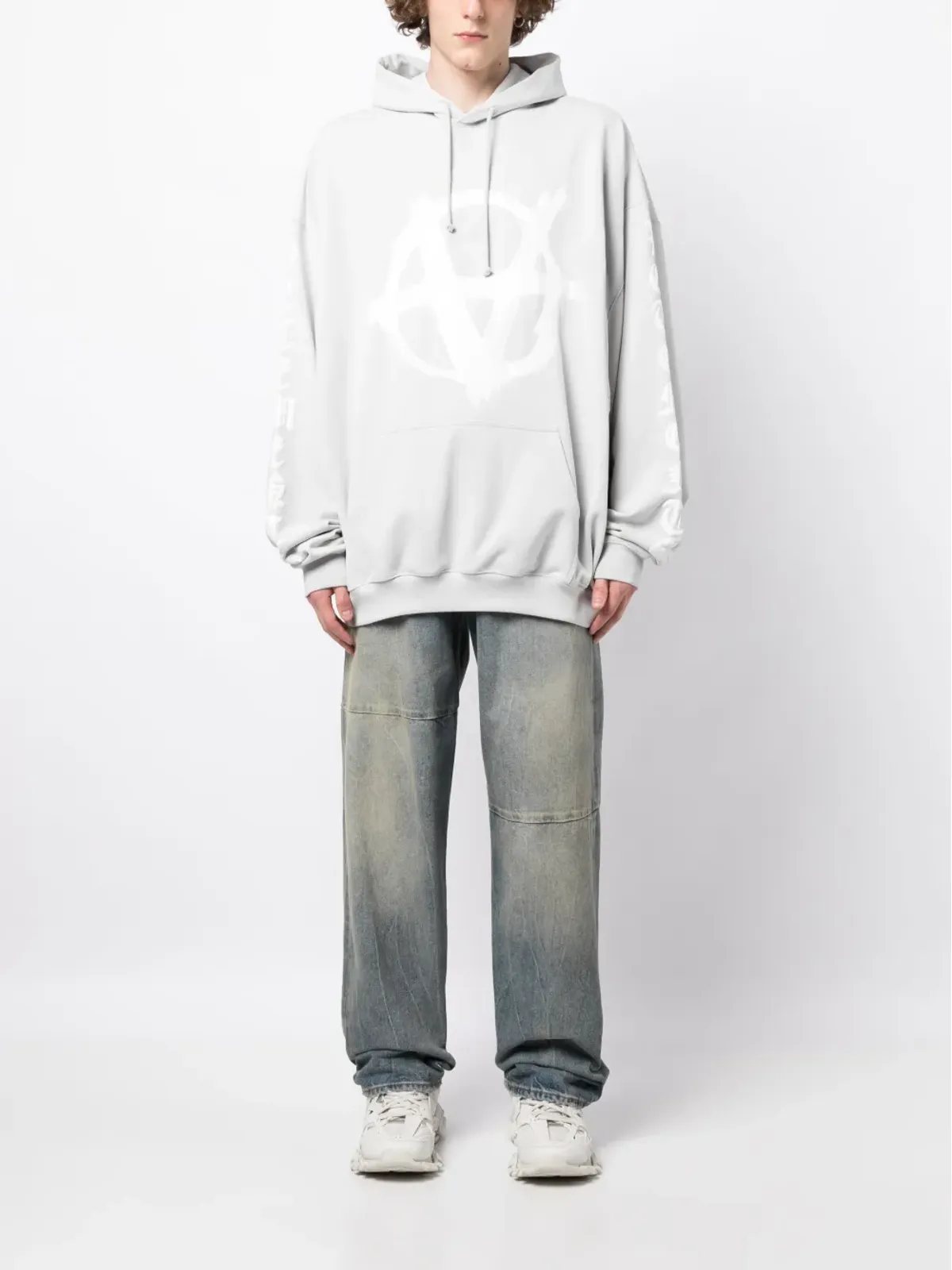 VETEMENTS ロゴプリント コットン パーカー - 画像2