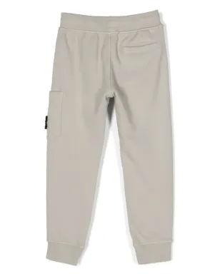 Stone Island Junior Compassモチーフ コットン トラックパンツ - グレー - サムネイル2