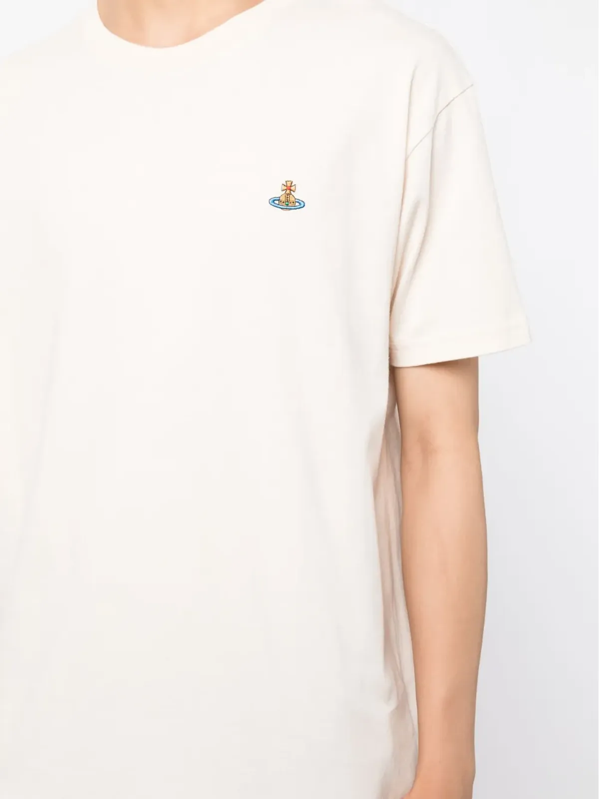 Vivienne Westwood Orbロゴ刺繍Tシャツ - 画像5