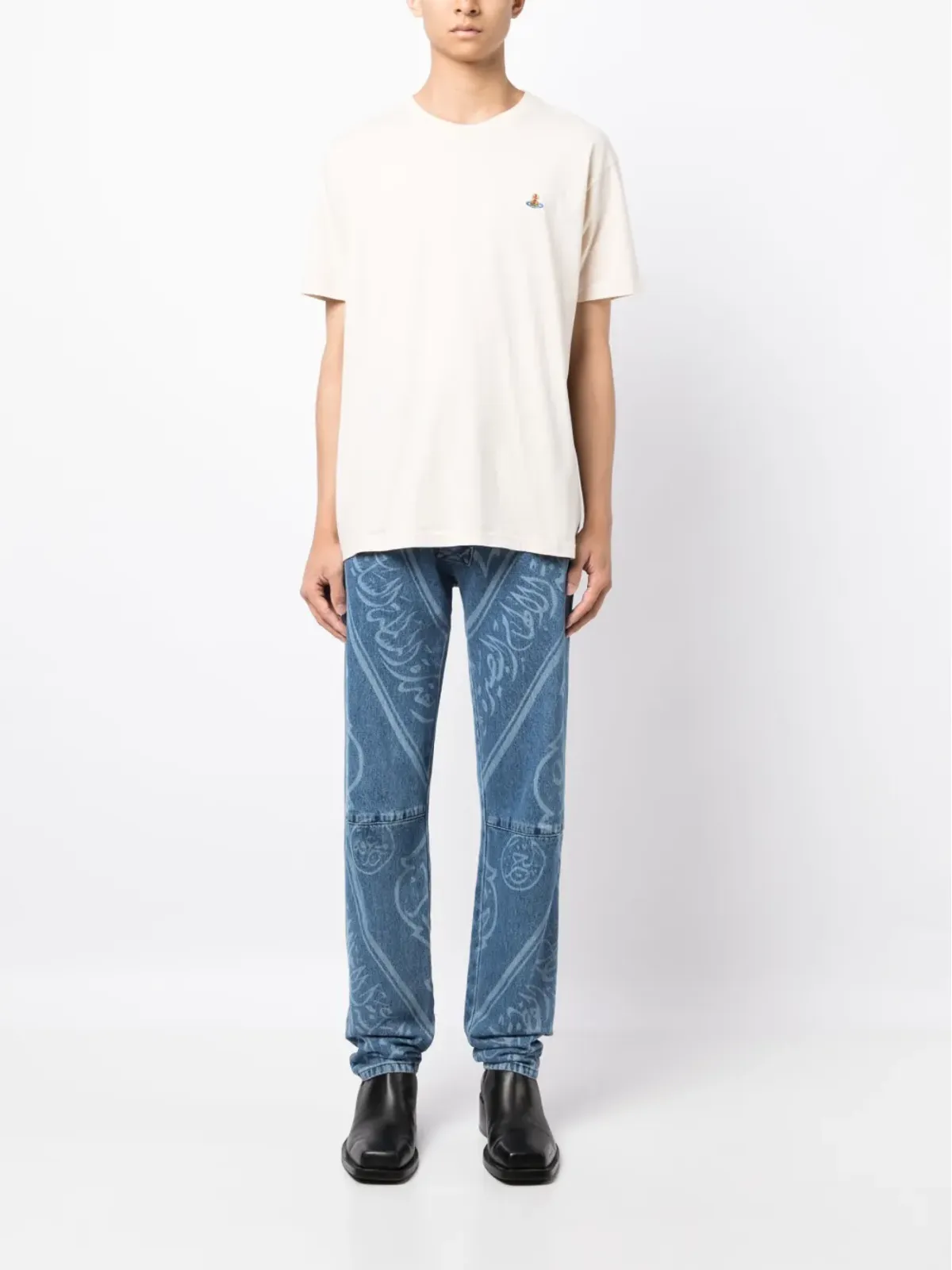 Vivienne Westwood Orbロゴ刺繍Tシャツ - 画像2