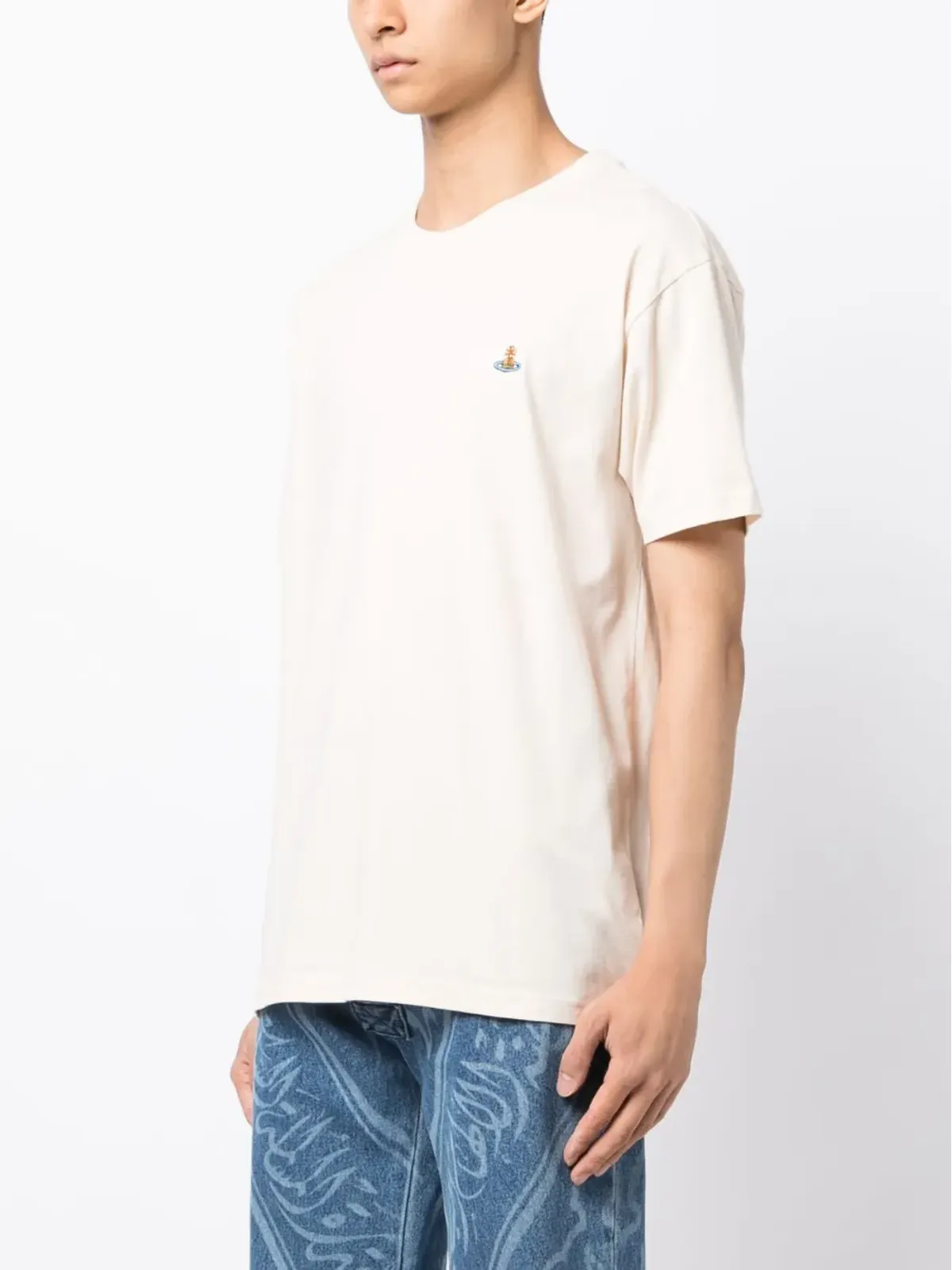Vivienne Westwood Orbロゴ刺繍Tシャツ - 画像3