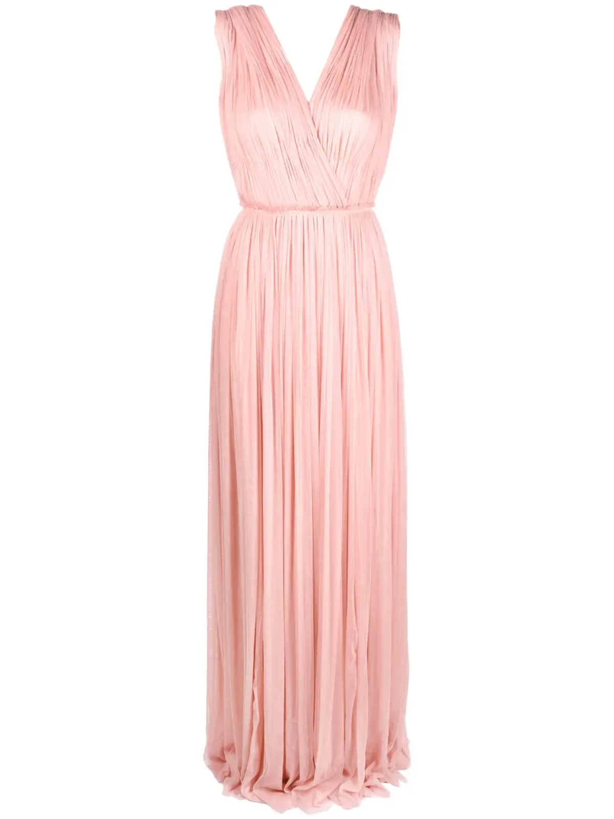 PNK pleated floor-length silk dress - 画像1