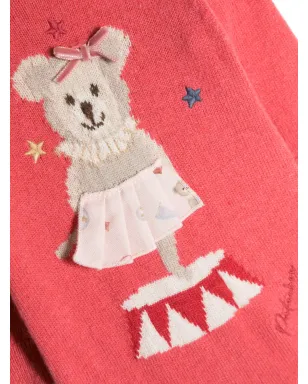 Patachou patterned intarsia-knit logo-embroidered romper - Pink - サムネイル3