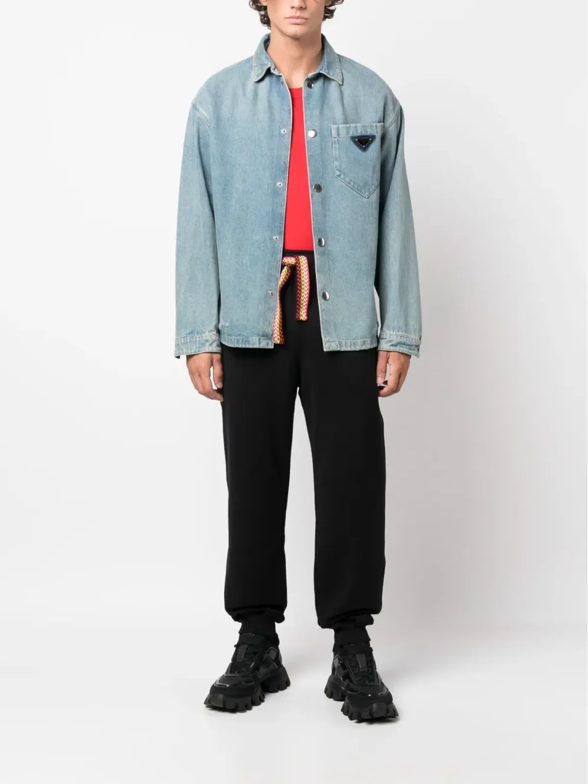 Lanvin ドローストリングコットン トラックパンツ - 画像2