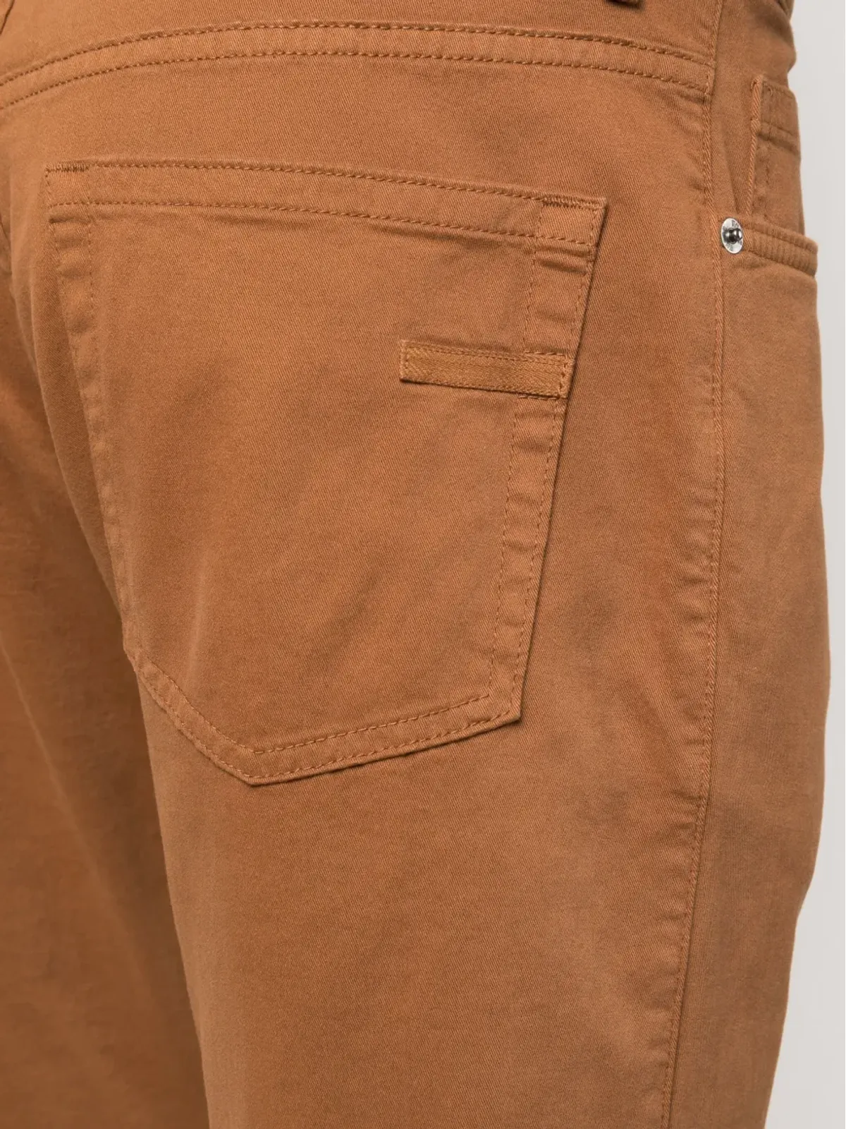 Zegna ロッチア ミッドライズ ストレートパンツ - ブラウン - 画像5