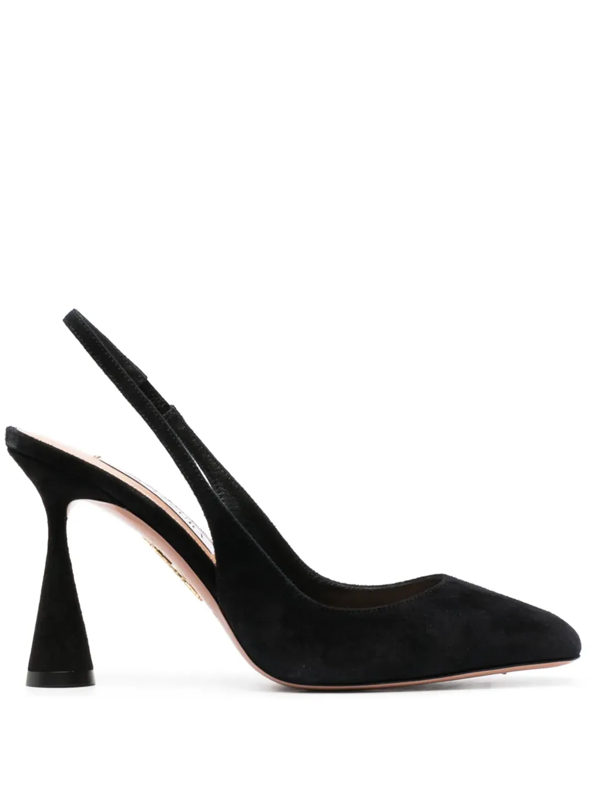 Aquazzura Amore スエードパンプス - ブラック - 画像1