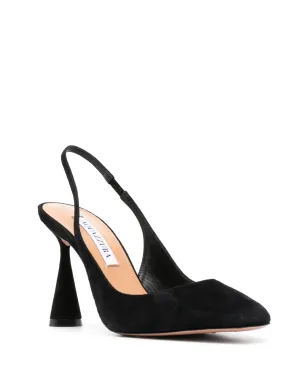 Aquazzura Amore スエードパンプス - ブラック - サムネイル2
