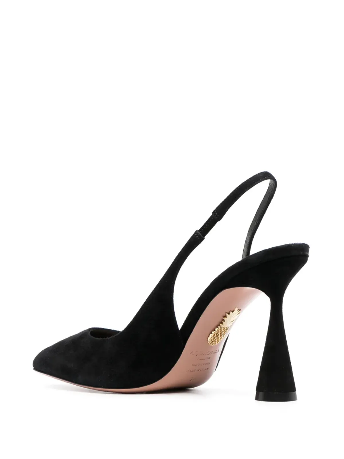 Aquazzura Amore スエードパンプス - ブラック - 画像3