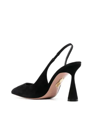 Aquazzura Amore スエードパンプス - ブラック - サムネイル3