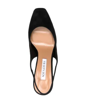 Aquazzura Amore スエードパンプス - ブラック - サムネイル4