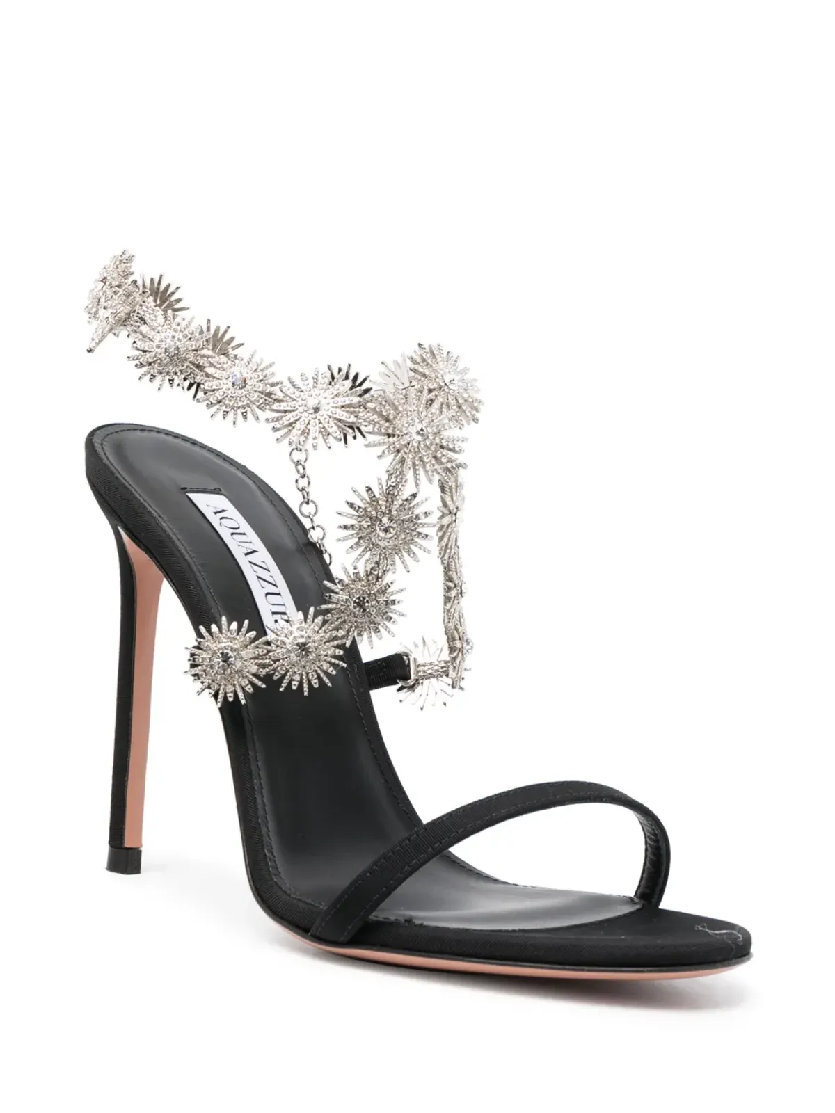 Aquazzura コメット クリスタル装飾サンダル - ブラック - 画像2