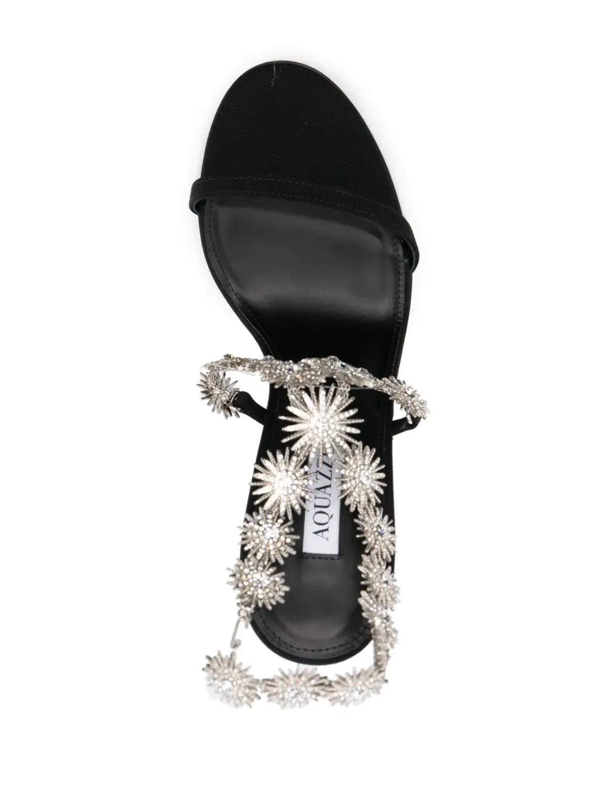 Aquazzura コメット クリスタル装飾サンダル - ブラック - 画像4