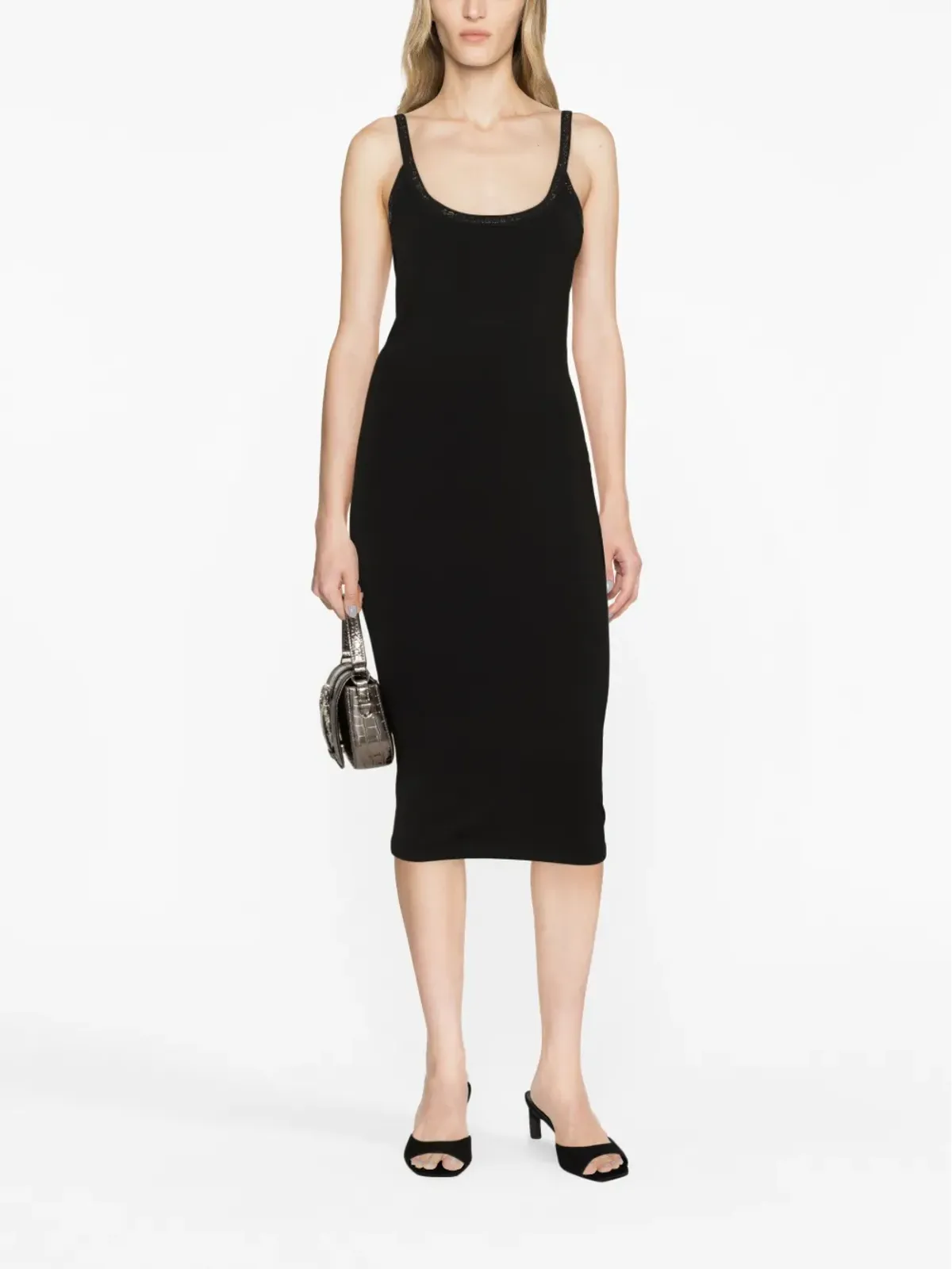 Alexander Wang クリスタル装飾のジャージードレス - ブラック - 画像2