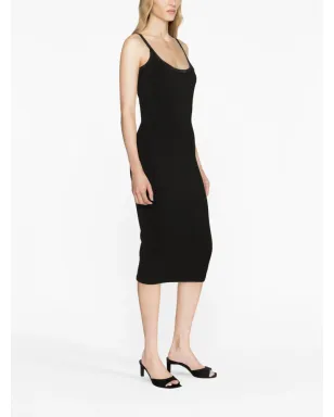 Alexander Wang クリスタル装飾のジャージードレス - ブラック - サムネイル4