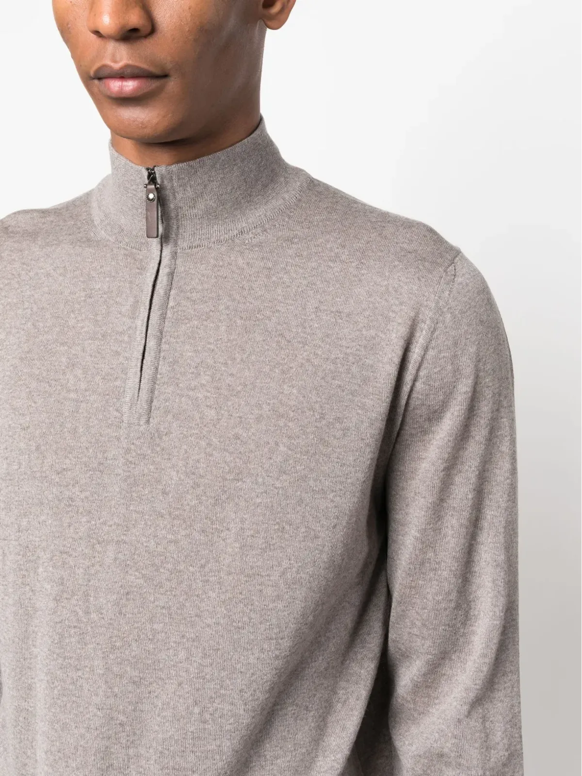 Canali ジップディテール メリノ ジャンパー - 画像5