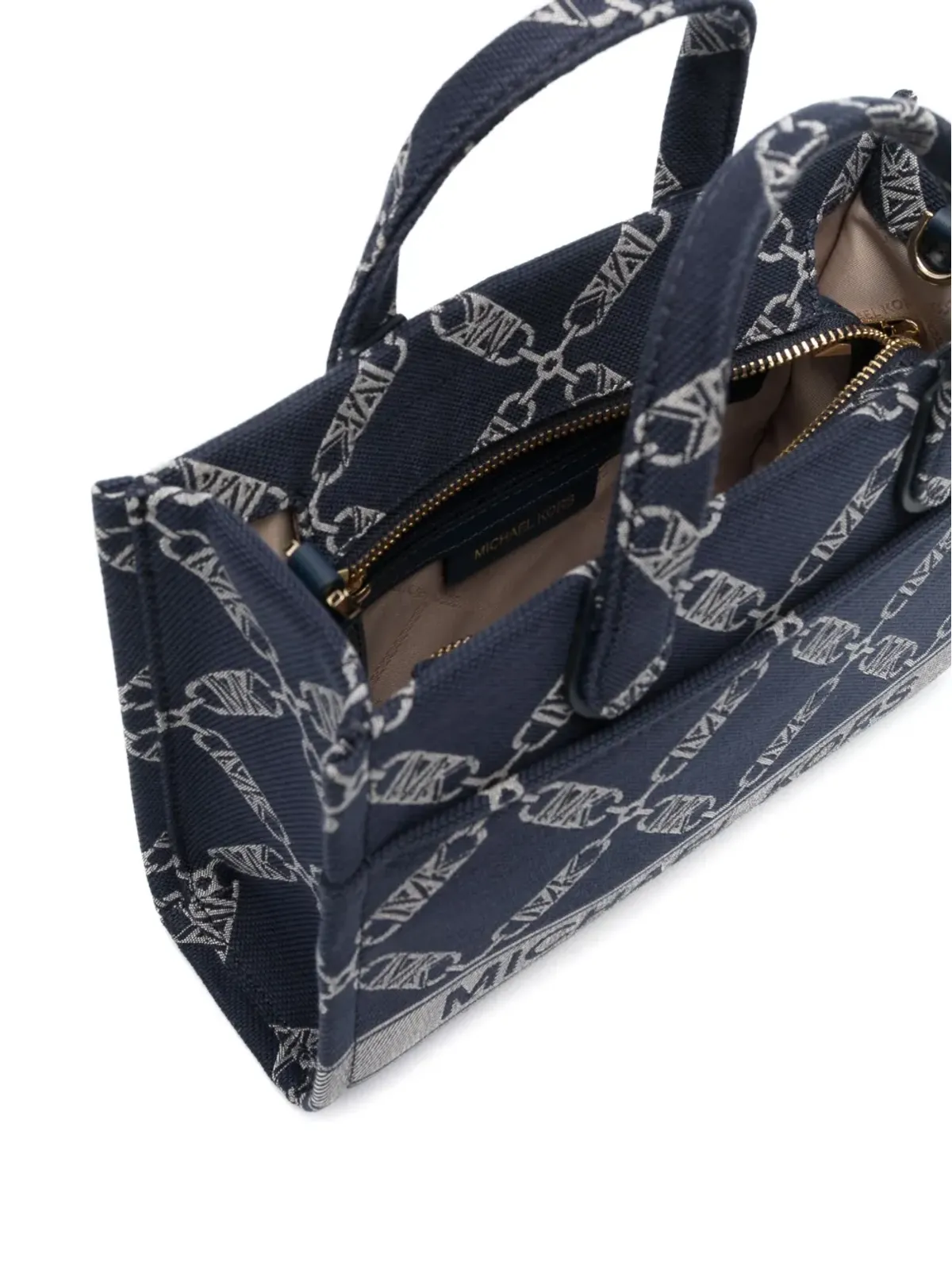 Michael Michael Kors Gigi Empire ロゴジャカード トートバッグ - 画像5