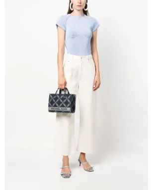 Michael Michael Kors Gigi Empire ロゴジャカード トートバッグ - サムネイル2