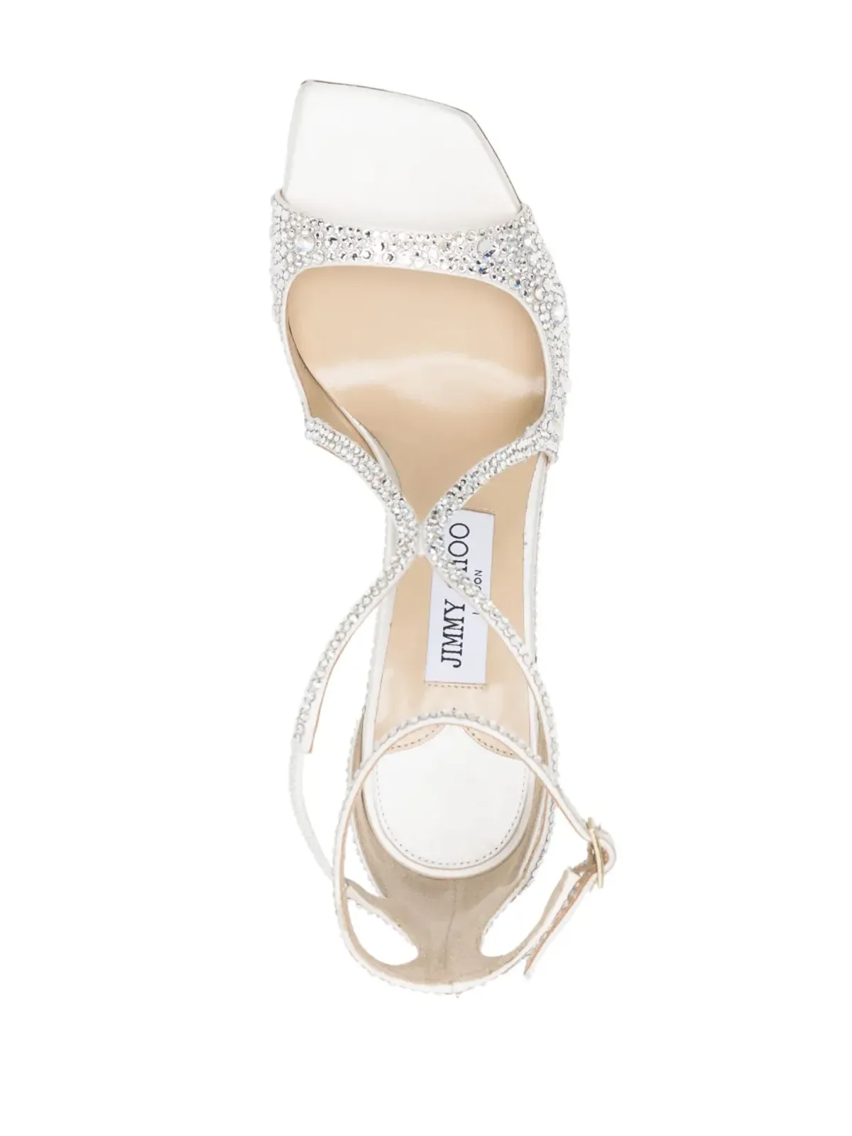 Jimmy Choo Azia クリスタルエンベリッシュド サンダル - 画像4