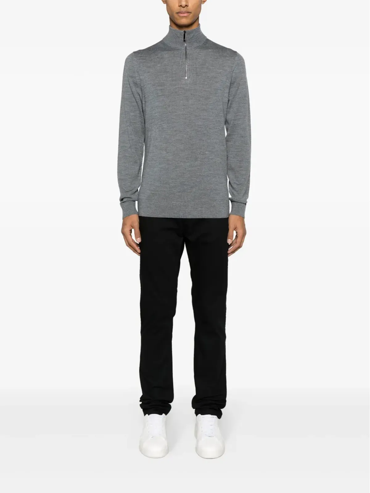 Calvin Klein 刺繍ロゴ入りウールセーター - 画像2