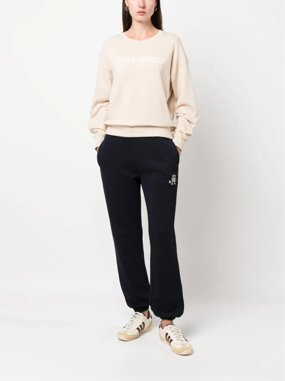 Tommy Hilfiger モノグラム刺繍入りコットン トラックパンツ - 画像2