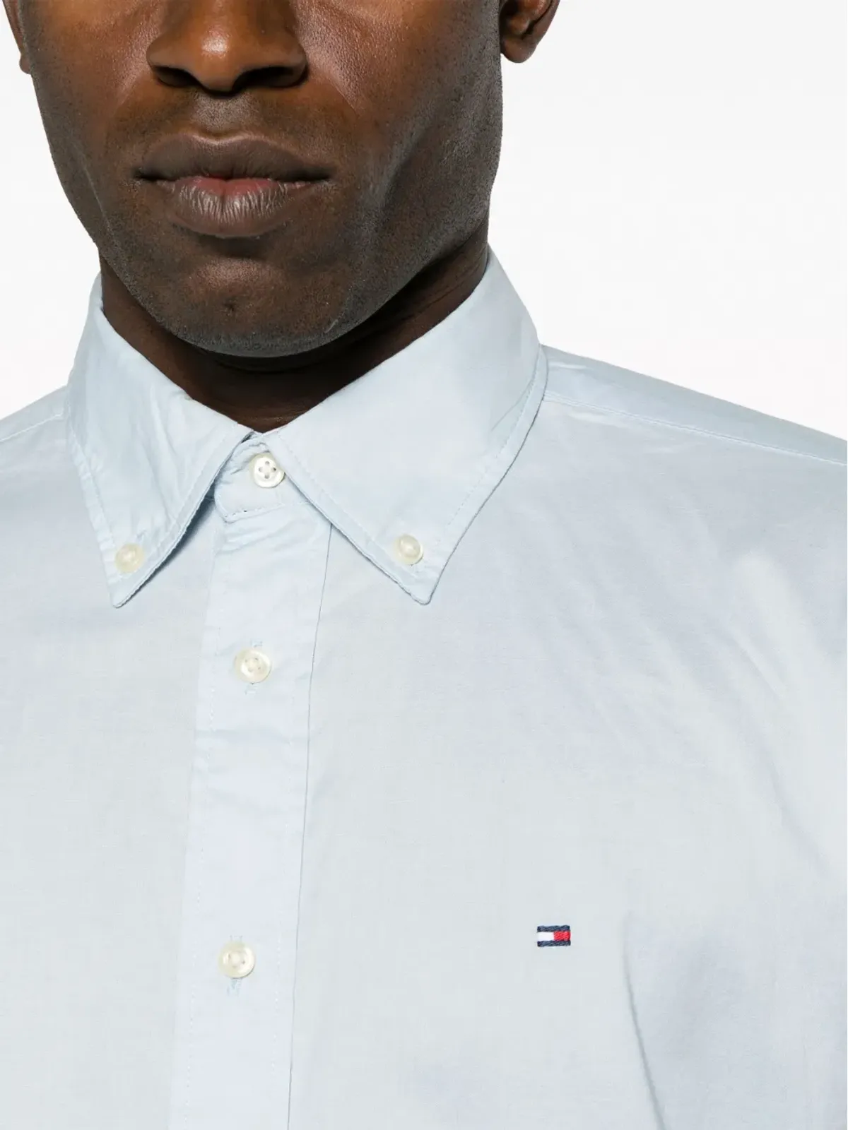Tommy Hilfiger ロゴ刺繍ポプリンシャツ - 画像5