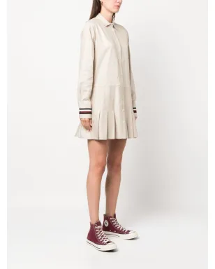 Tommy Hilfiger ロゴプレート付きプリーツドレス - サムネイル3